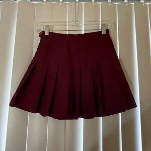 American Apparel Deep Red Mini Skirt